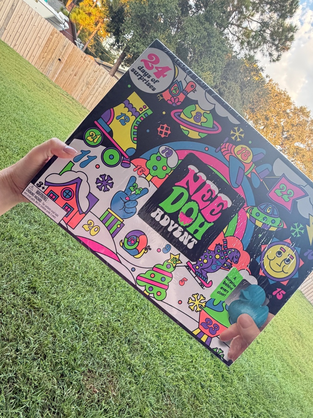Neon Doh Advent Kids Toy - Multicolor